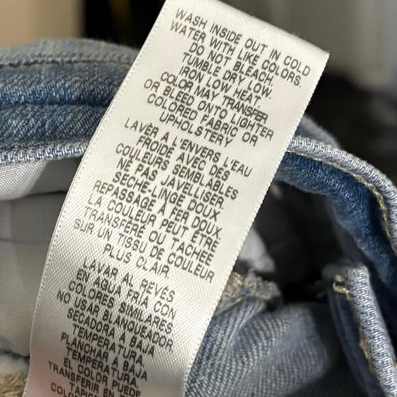 Frame Le Beau Distressed Crop Straight Leg Jeans Size 23 - Picture 9 of 9